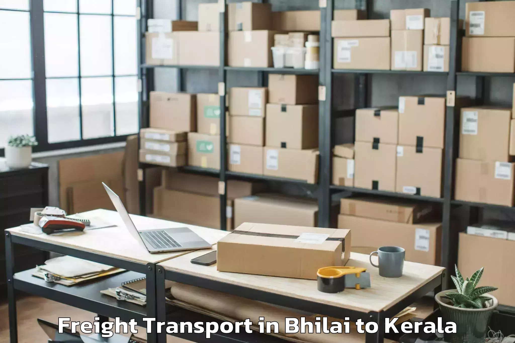 Quality Bhilai to Mall Of Joy Thrissur Freight Transport